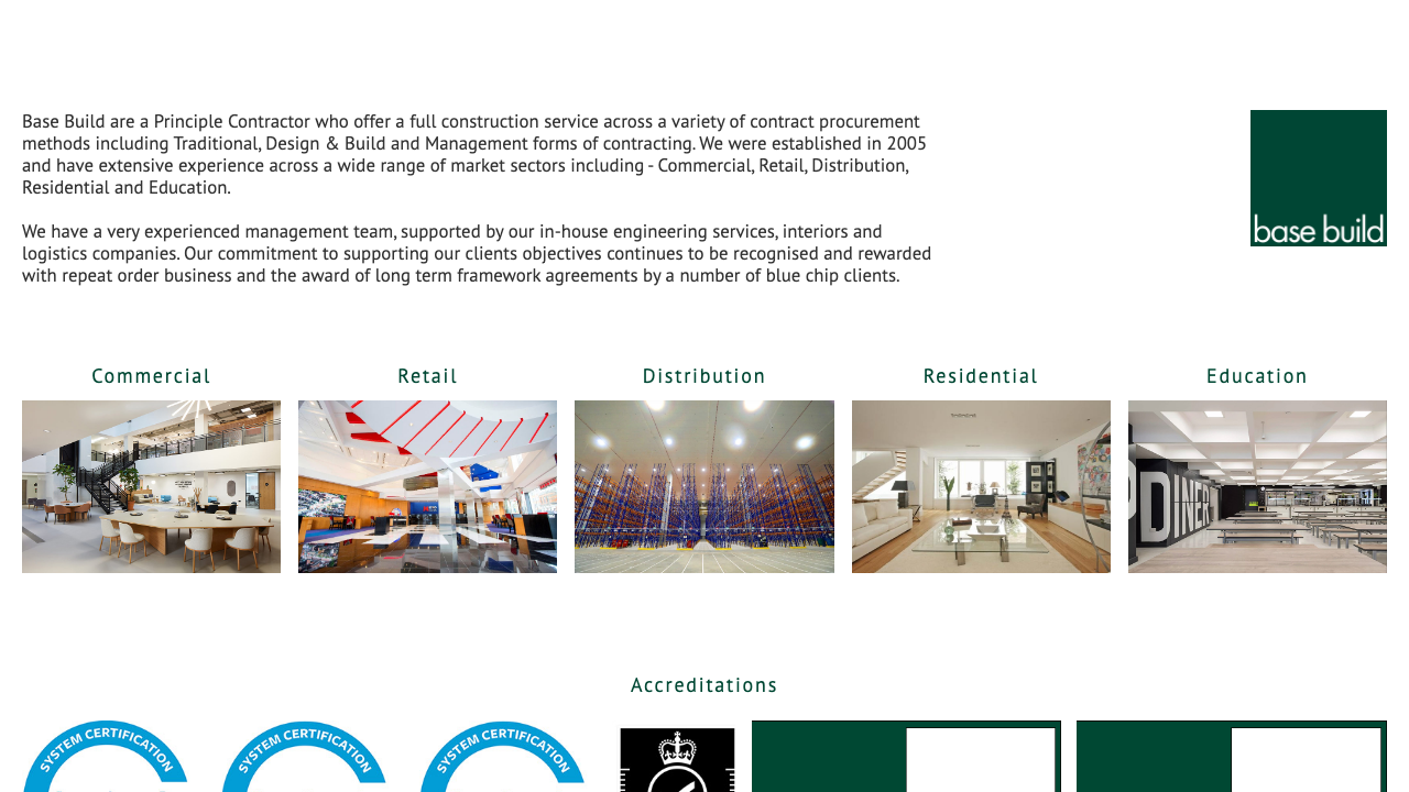 BASE BUILD LTD website preview