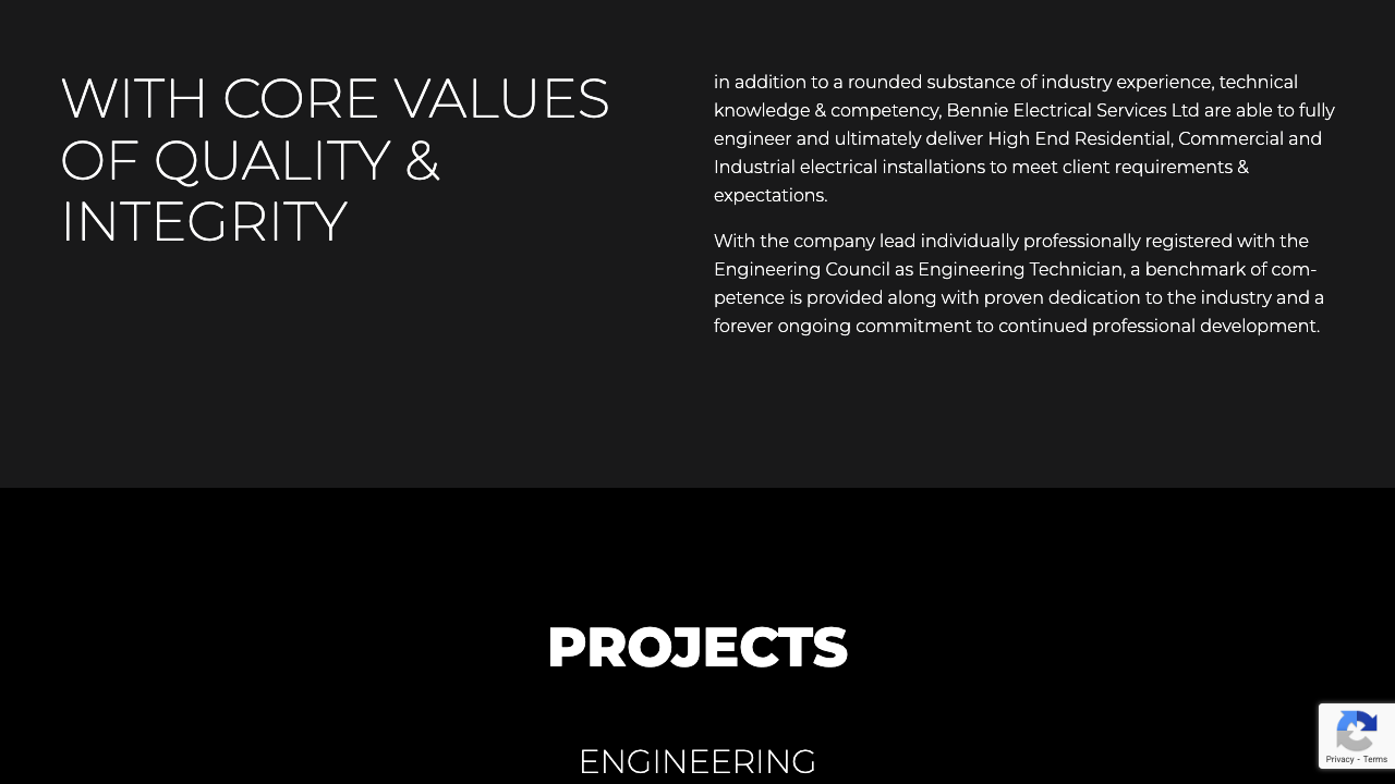 BENNIE ELECTRICAL SERVICES LTD website preview