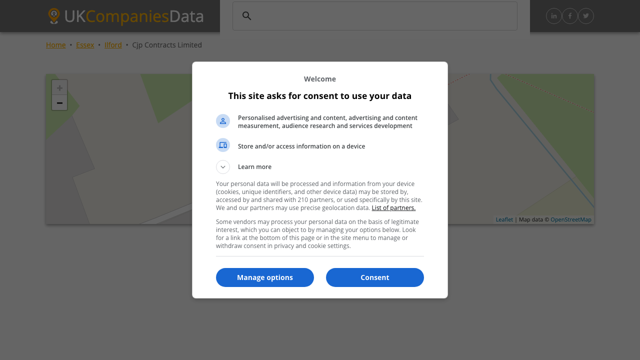 CJP CONTRACTS LIMITED website preview
