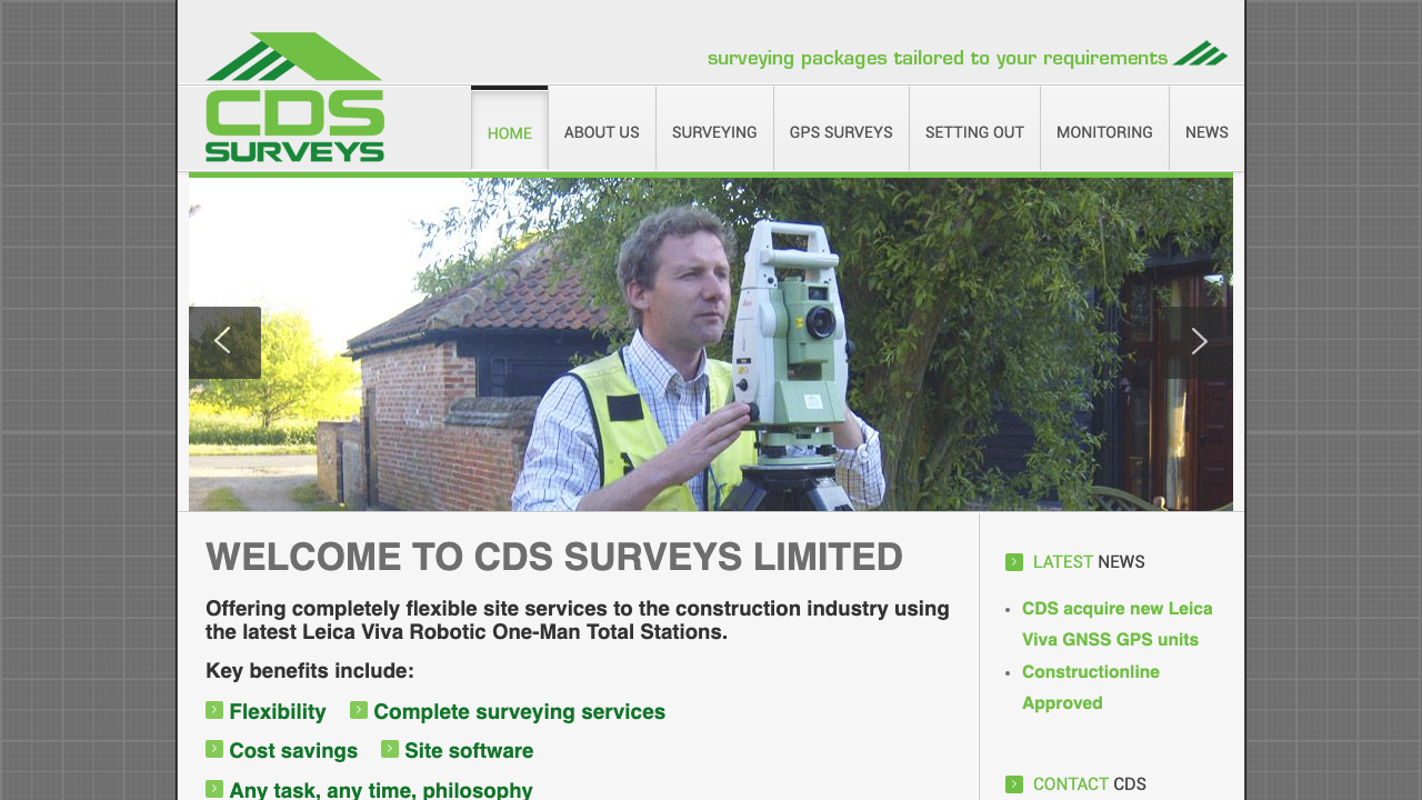 C D S SURVEYS LTD website preview