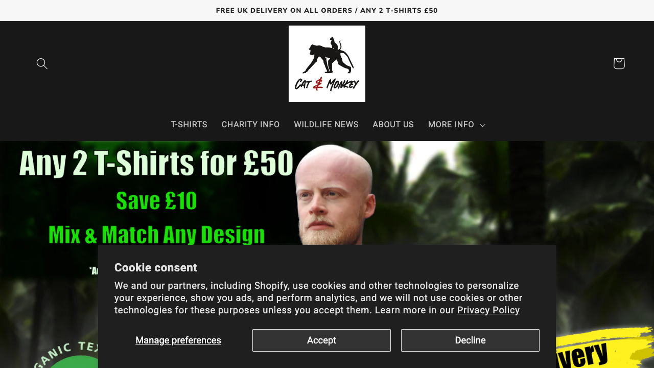 CAT AND MONKEY LTD website preview