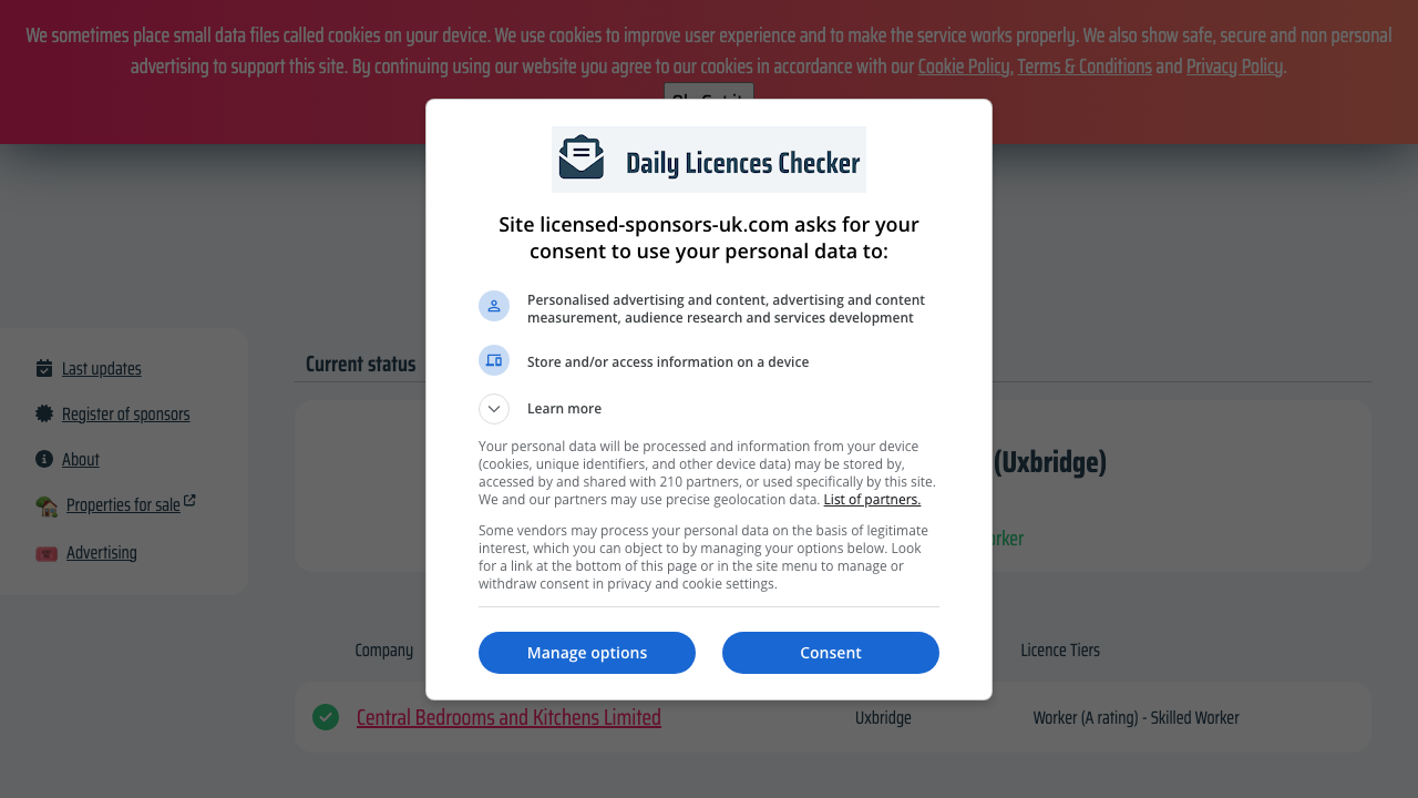 CENTRAL BEDROOMS AND KITCHENS LIMITED website preview