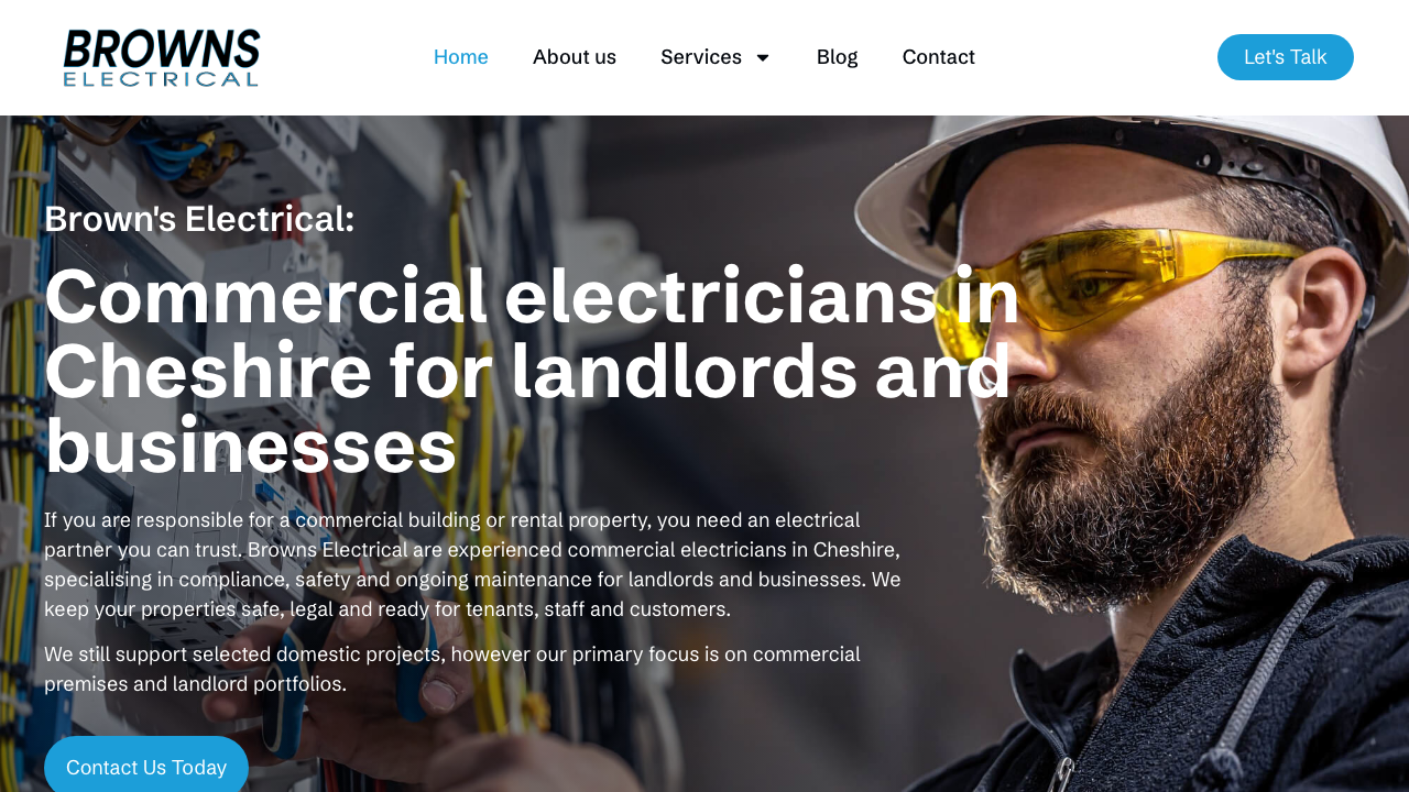 BROWNS ELECTRICAL SERVICES LIMITED website preview