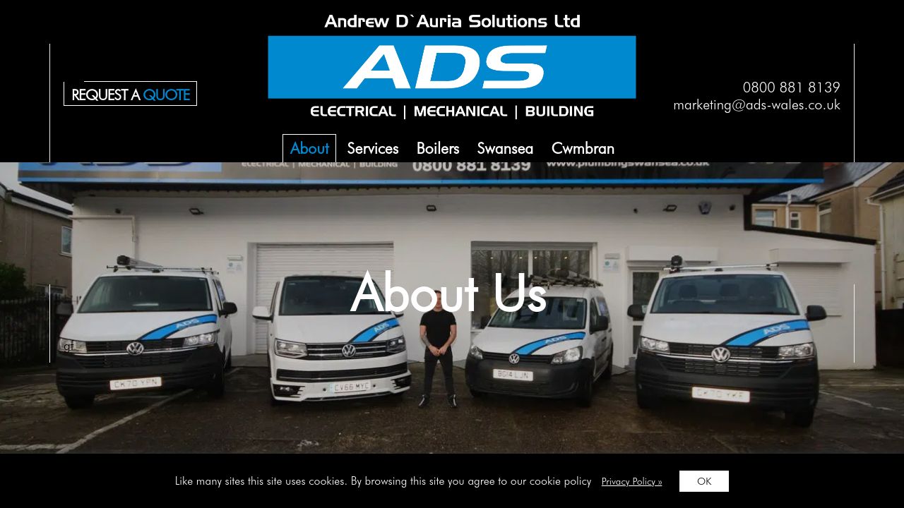 ANDREW D'AURIA SOLUTIONS LIMITED website preview