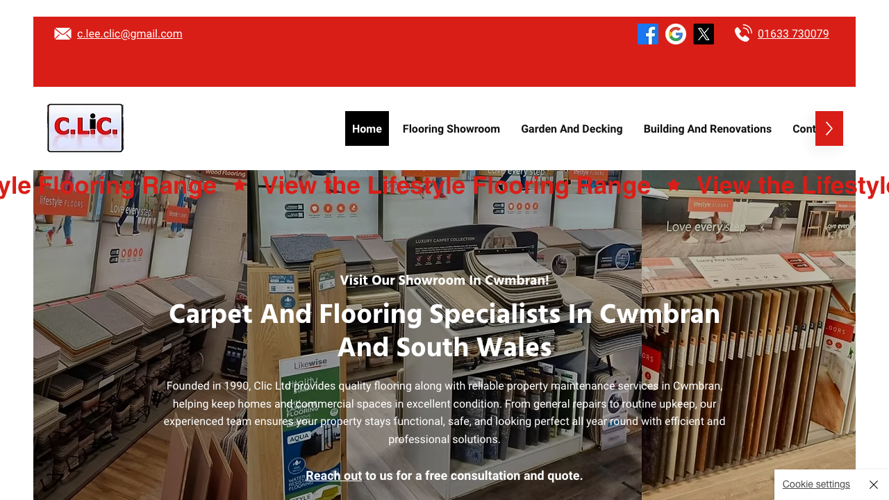 CLIC IT FLOORING LIMITED website preview