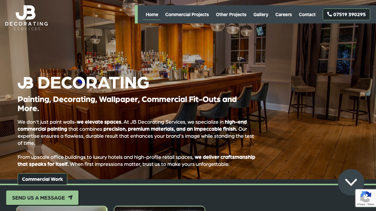 BP DECORATORS LIMITED website preview