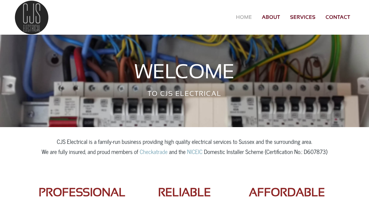 CJS ELECTRICAL (SUSSEX) LIMITED website preview