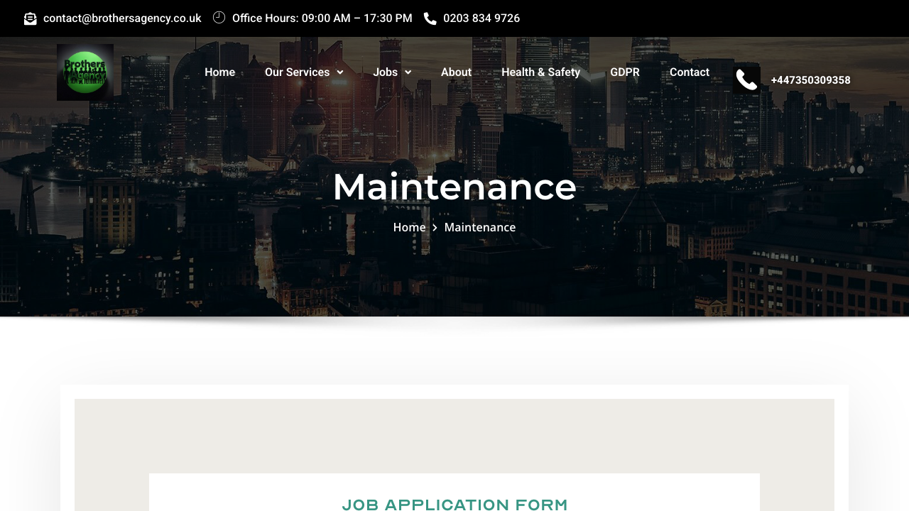 BROTHERS MAINTENANCE LIMITED website preview