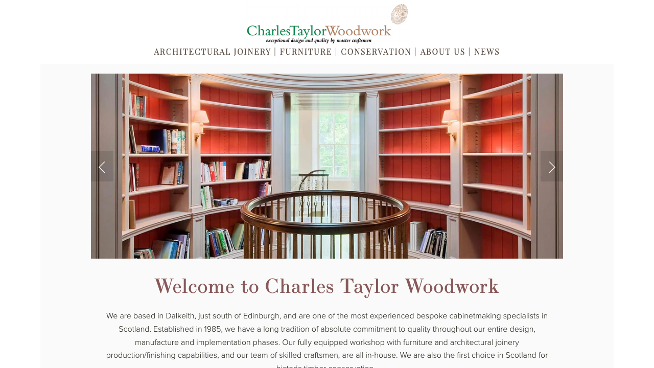 CHARLES TAYLOR WOODWORK & DESIGN LIMITED website preview