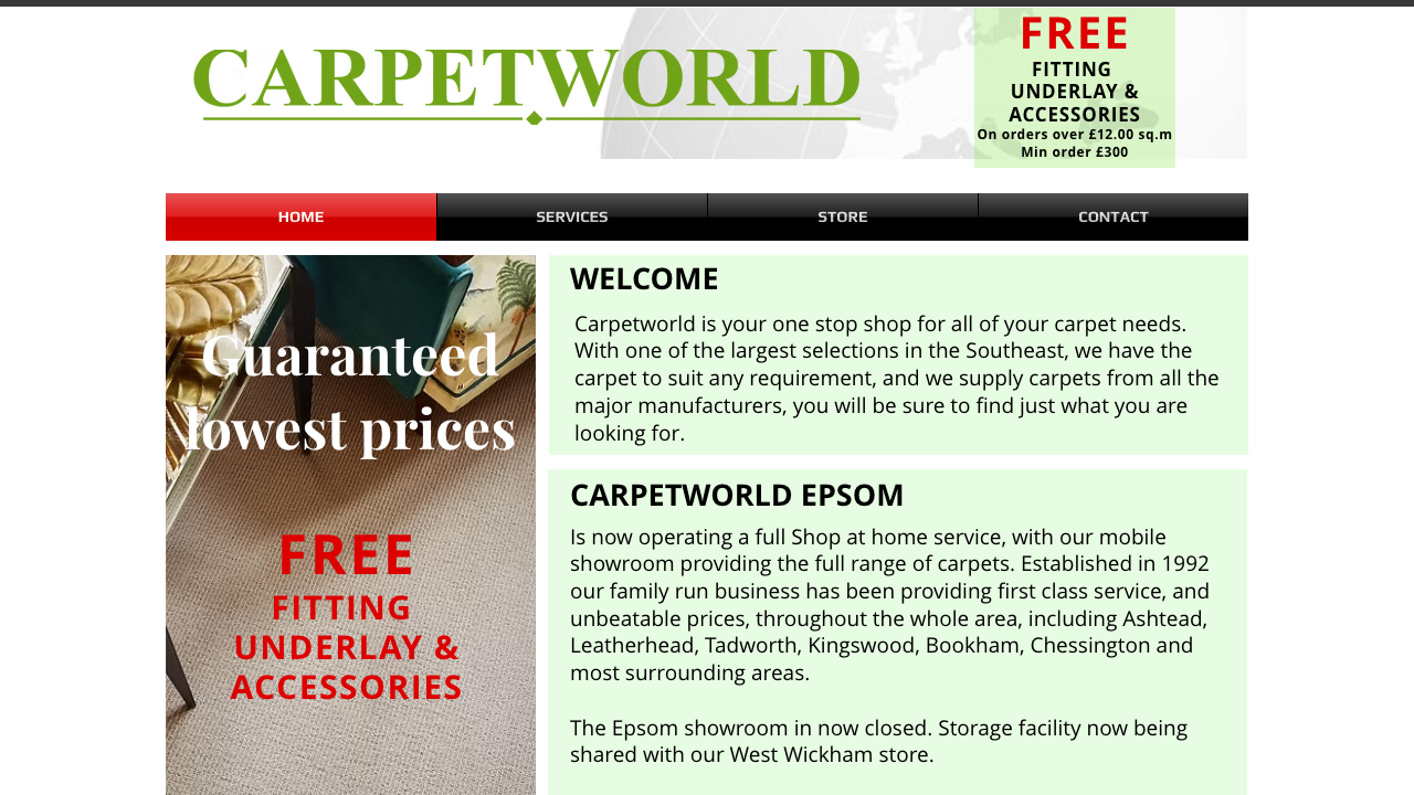 CARPETWORLD (SOUTHERN) LIMITED website preview