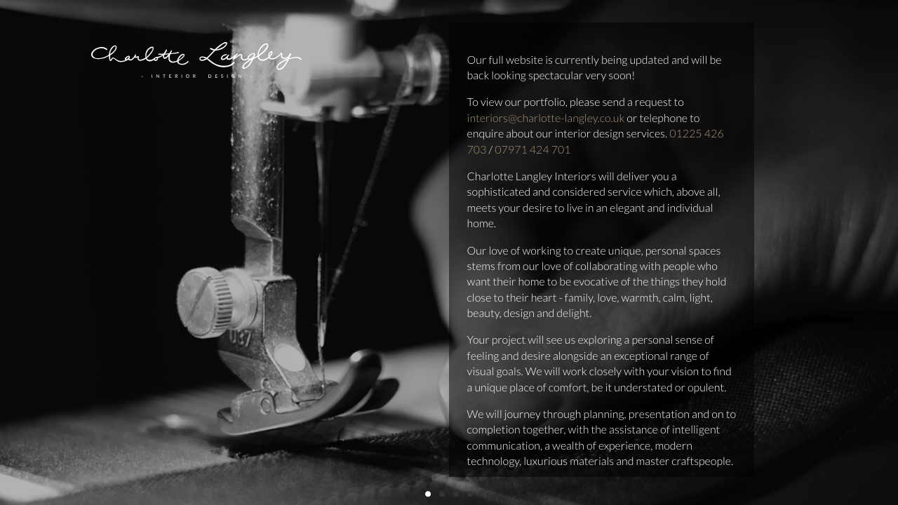 CHARLOTTE LANGLEY INTERIOR DESIGNS LIMITED website preview