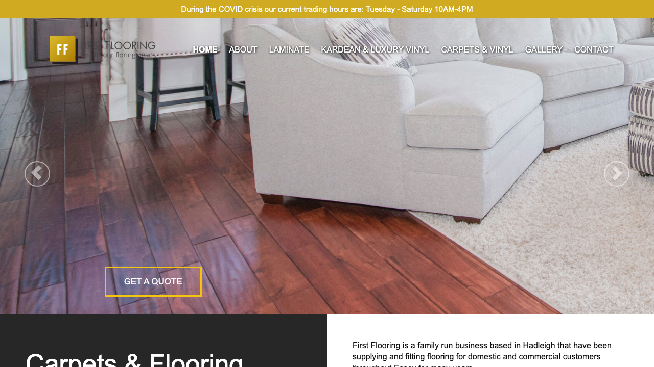 BLS FLOORING LIMITED website preview
