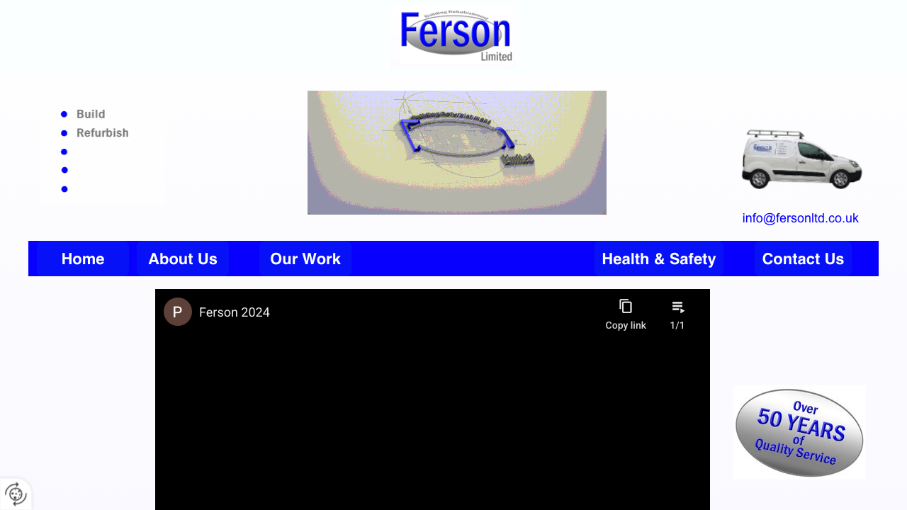 FERSON LIMITED website preview