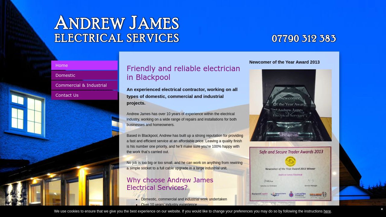 ANDREW JAMES ELECTRICAL CONTRACTORS LIMITED website preview