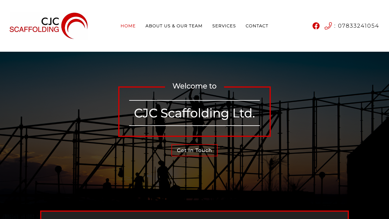 CJC SCAFFOLDING LTD website preview