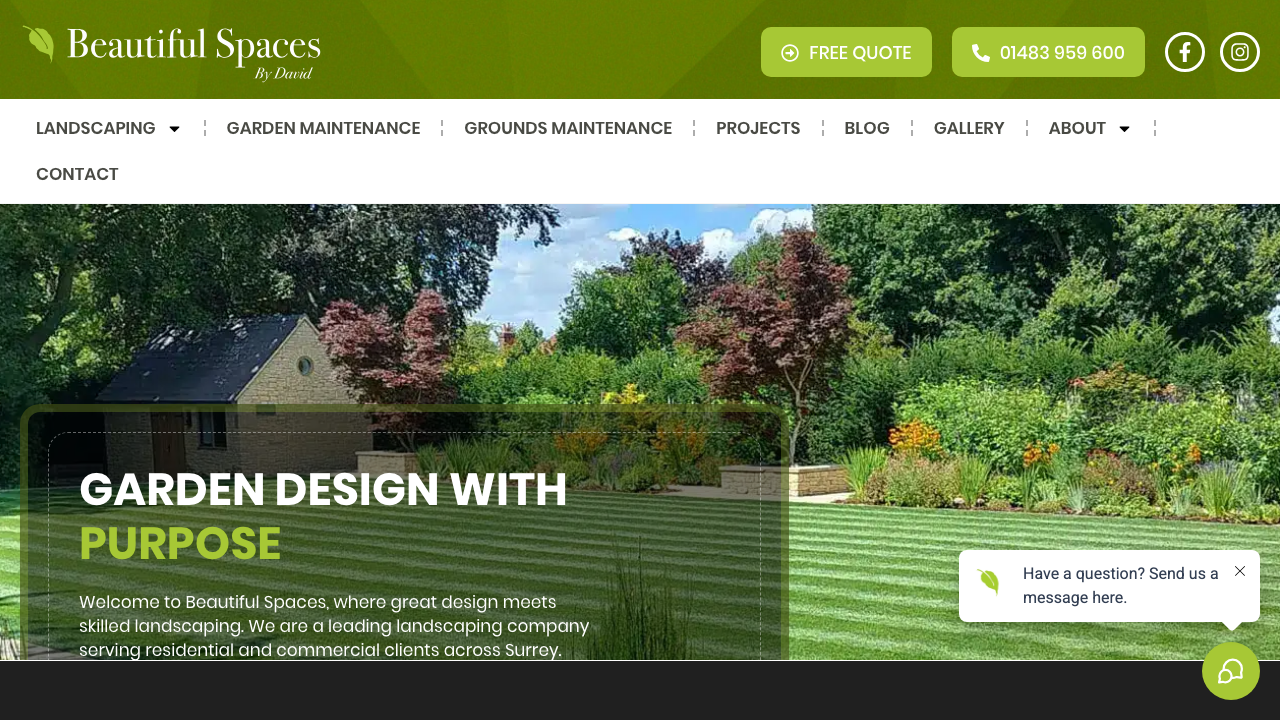 BEAUTIFUL SPACES, BY DAVID LIMITED website preview