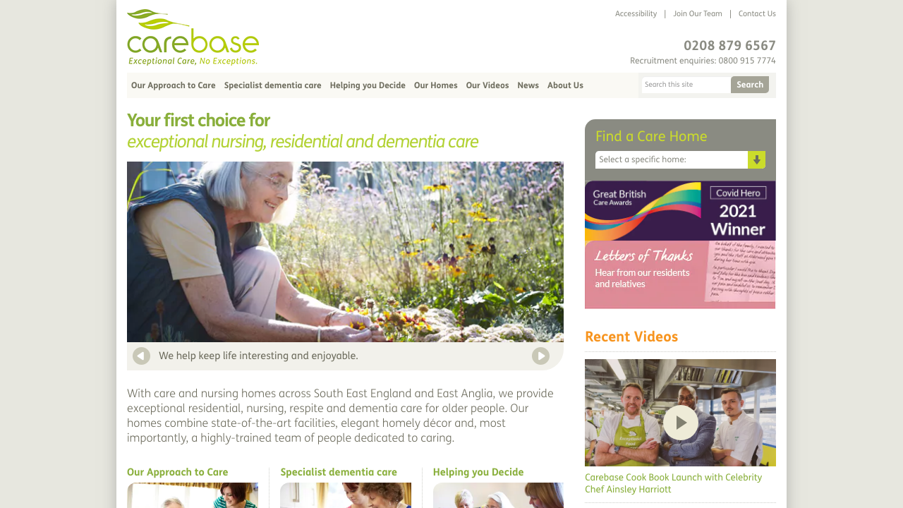 CAREBASE (COL) LIMITED website preview