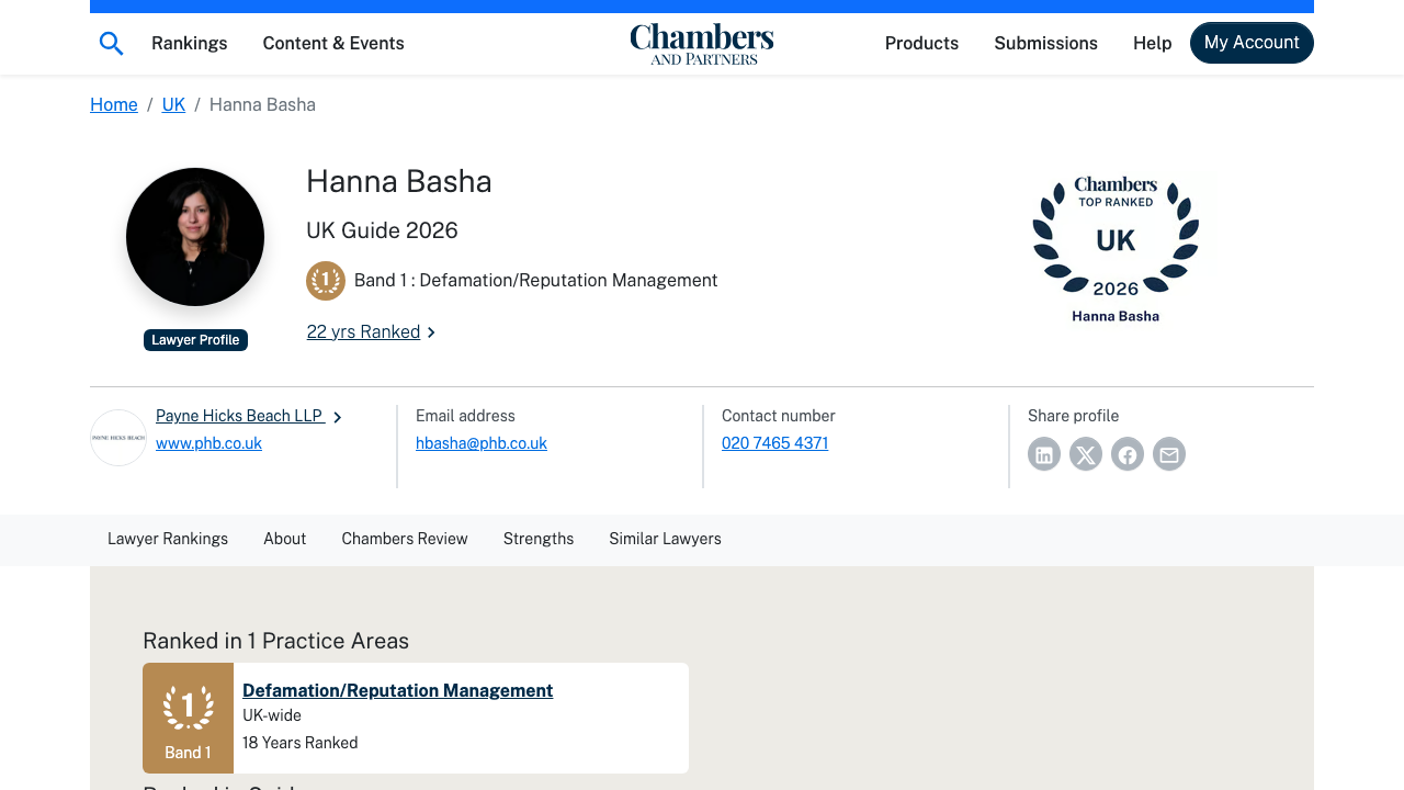 BASHA CHAMBERS LIMITED website preview