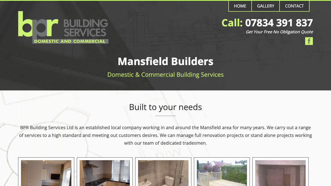 BPR BUILDING SERVICES LIMITED website preview