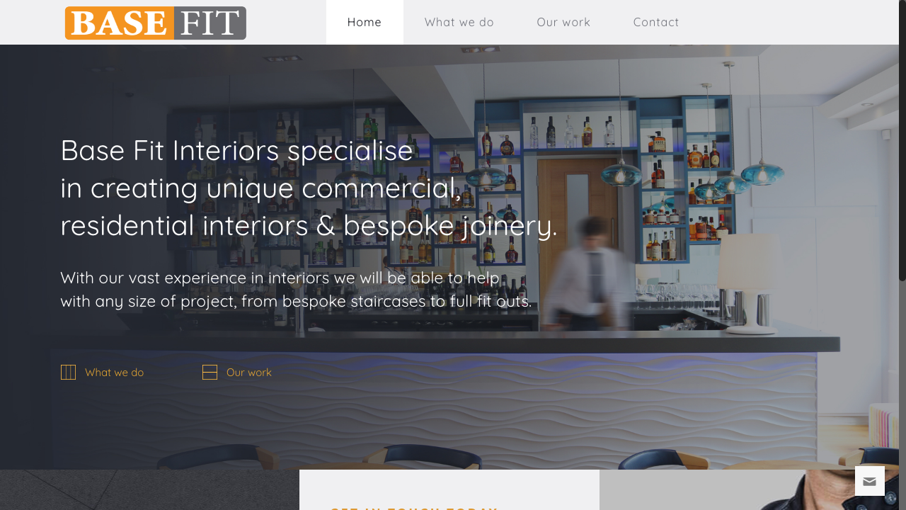 BASE FIT INTERIORS LIMITED website preview
