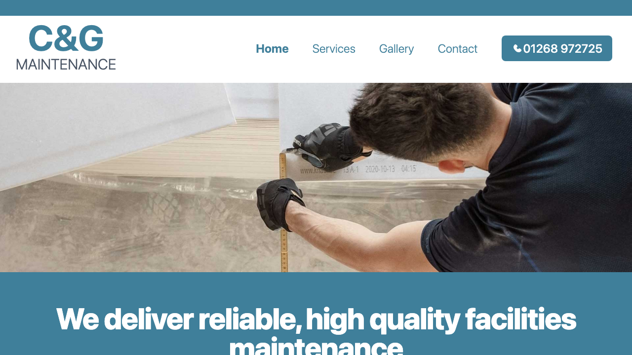 C&G MAINTENANCE LTD website preview