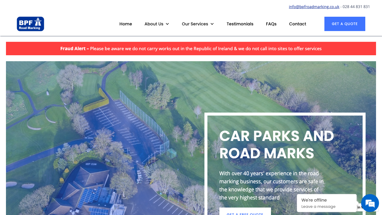 BPF ROAD SAFETY LIMITED website preview