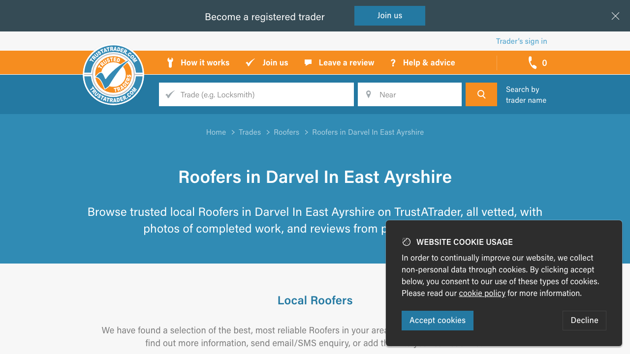 CALMAR ROOFING LIMITED website preview