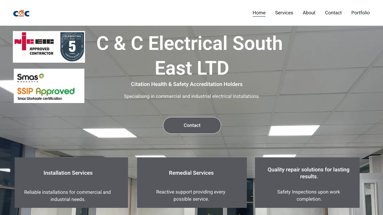 C&C ELECTRICAL CONTRACTORS ( SOUTH EAST) LIMITED website preview