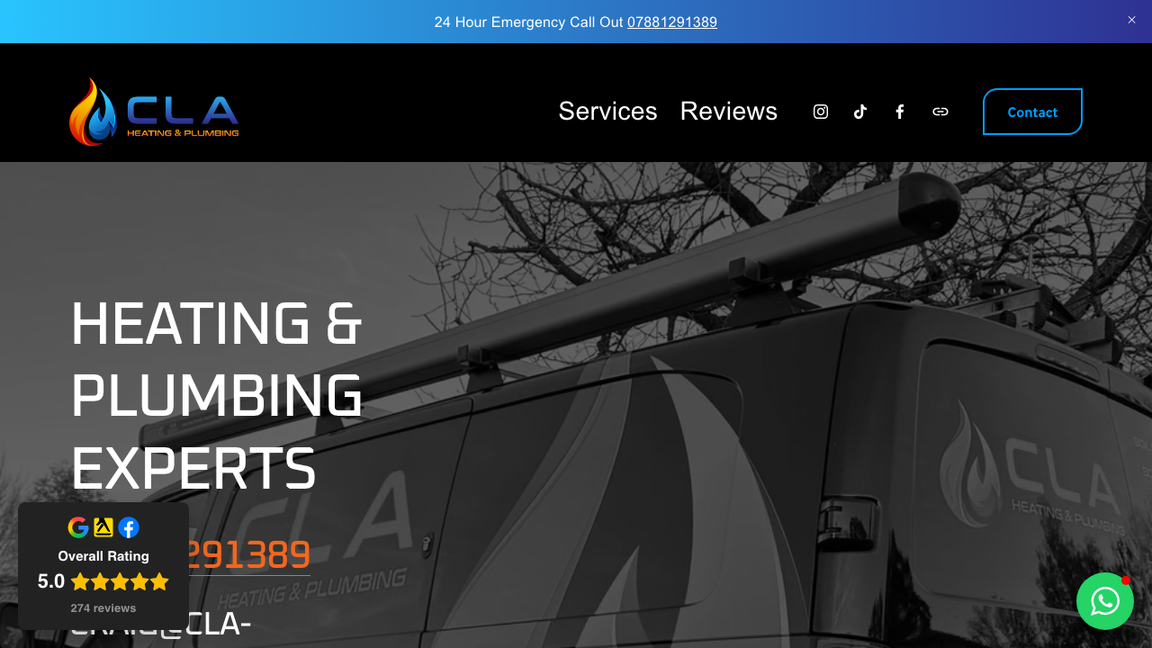 CALLA PLUMBING & HEATING LIMITED website preview