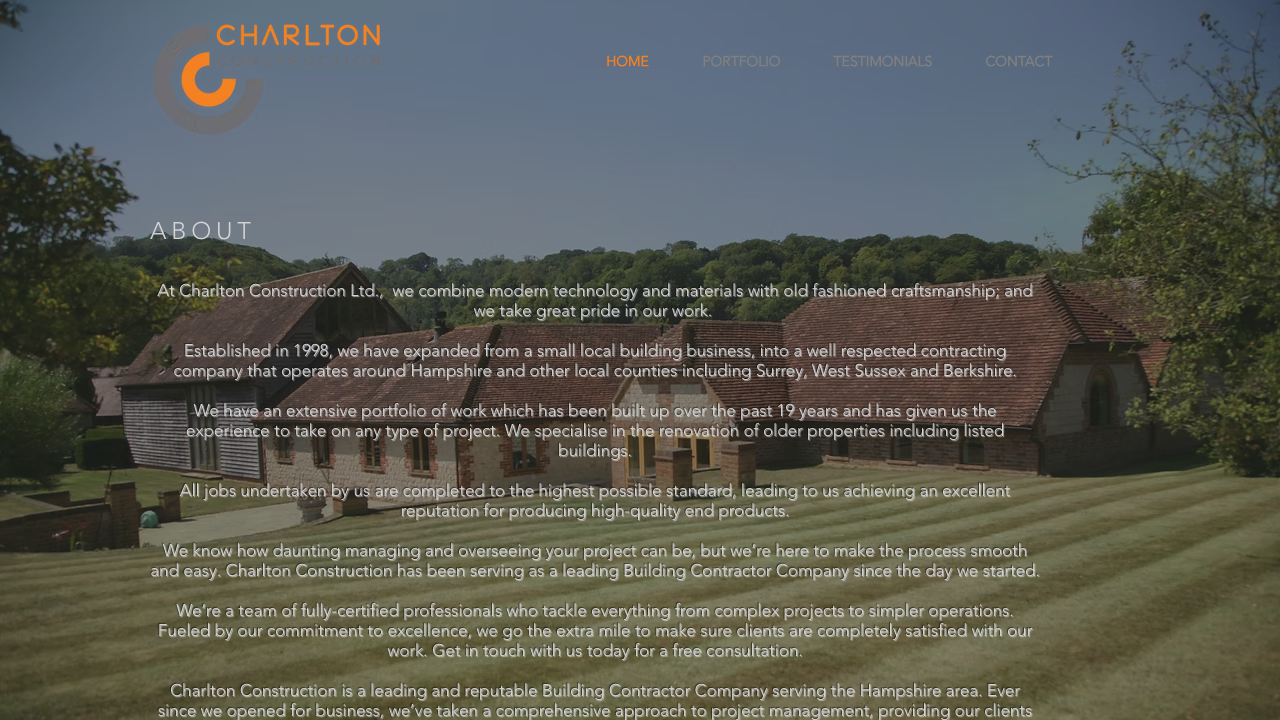 CHARLTON CONTRACTORS LTD website preview