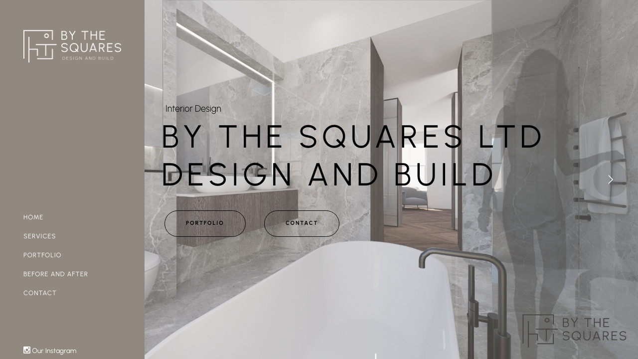 BY THE SQUARES - DESIGN AND BUILD LTD website preview