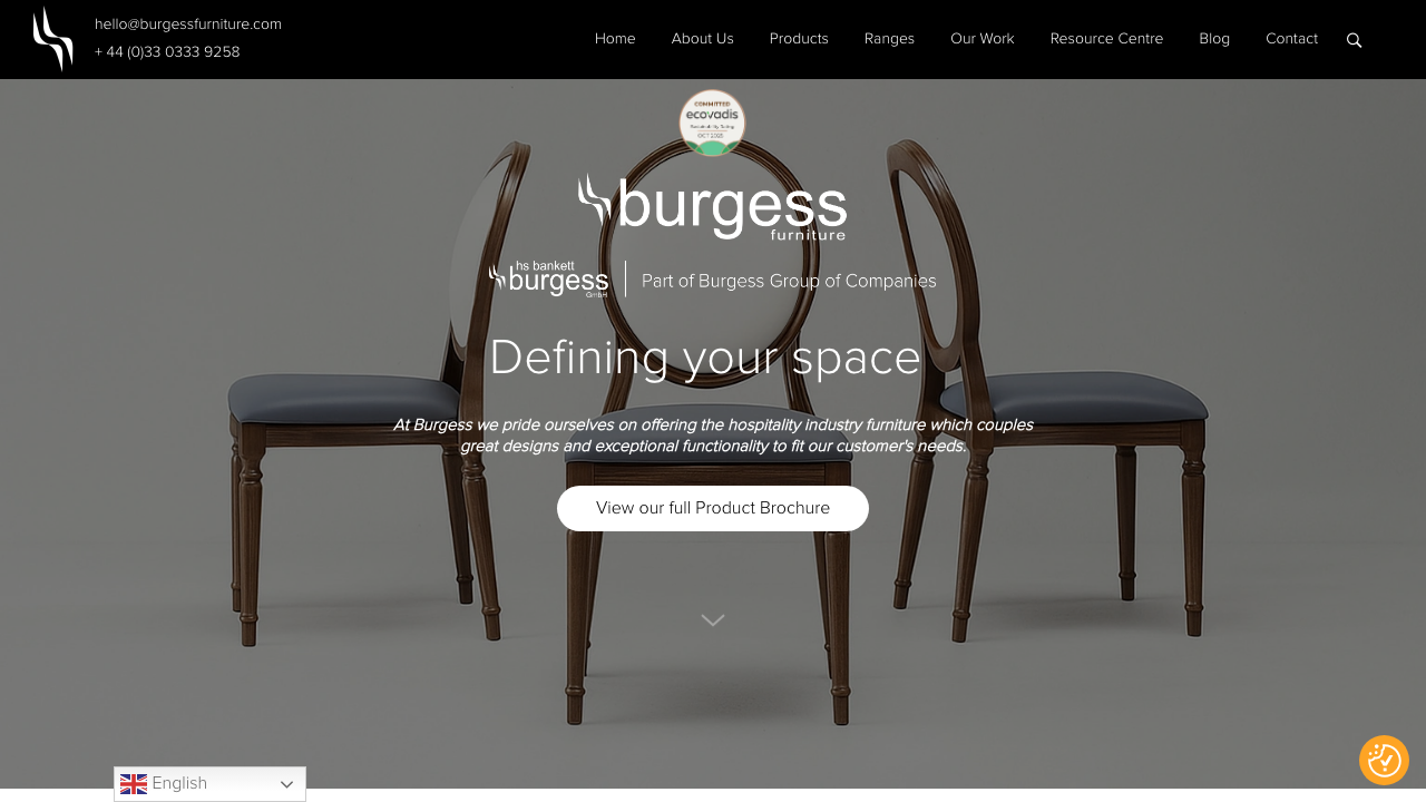 BURGESS FURNITURE LTD website preview