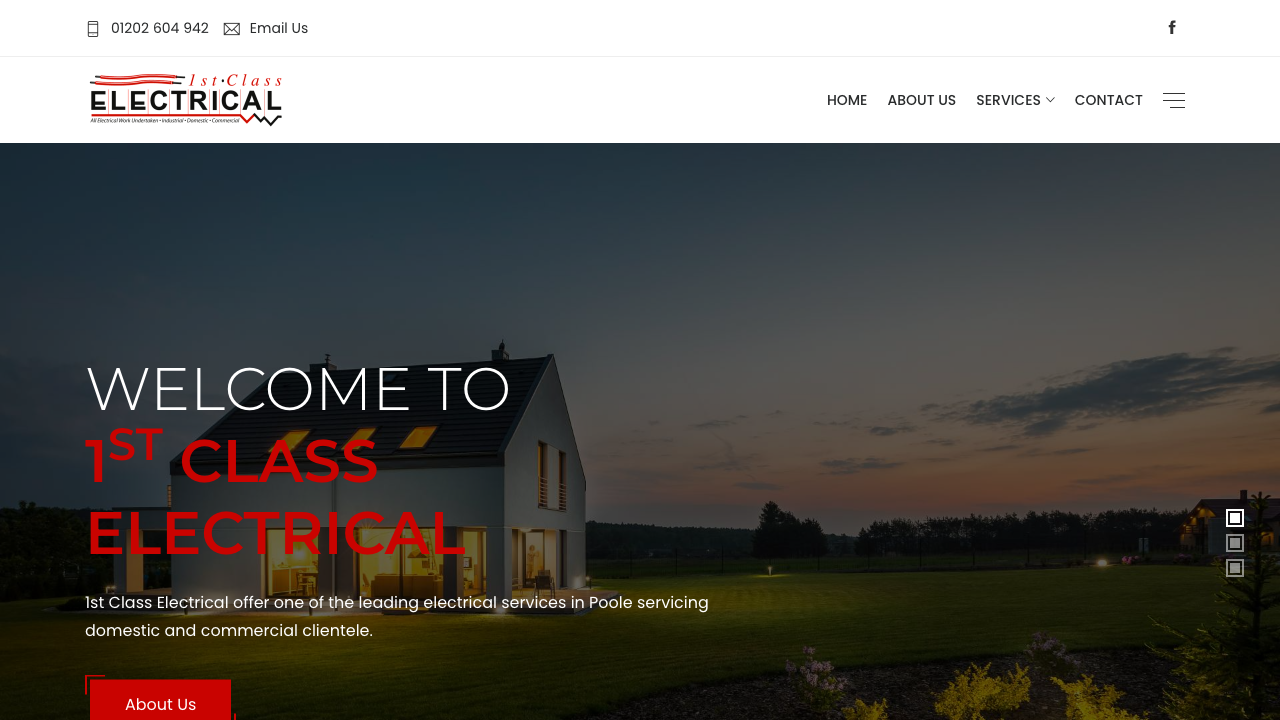 1ST CLASS ELECTRICAL (POOLE) LTD website preview