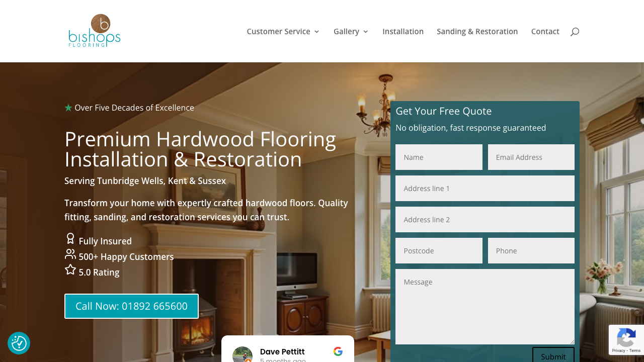 BISHOPS FLOORING LIMITED website preview