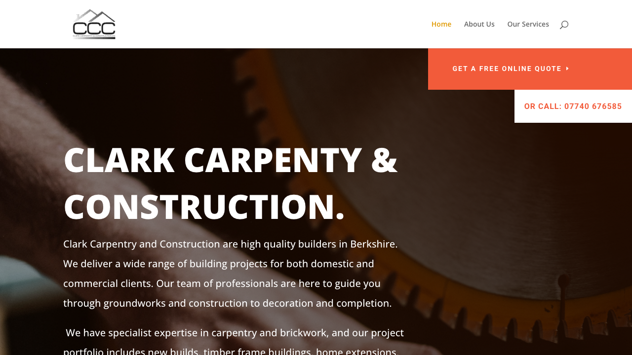 CLARK CARPENTRY & CONSTRUCTION LTD website preview