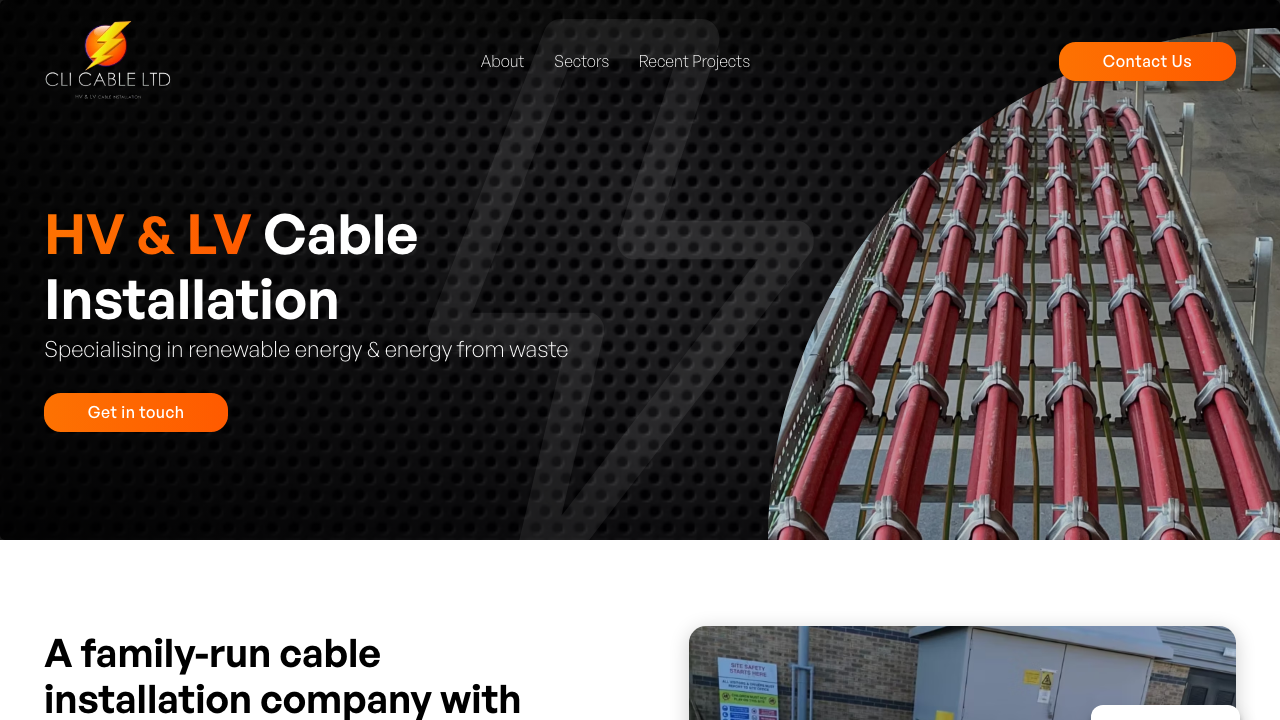CLI CABLE LTD website preview