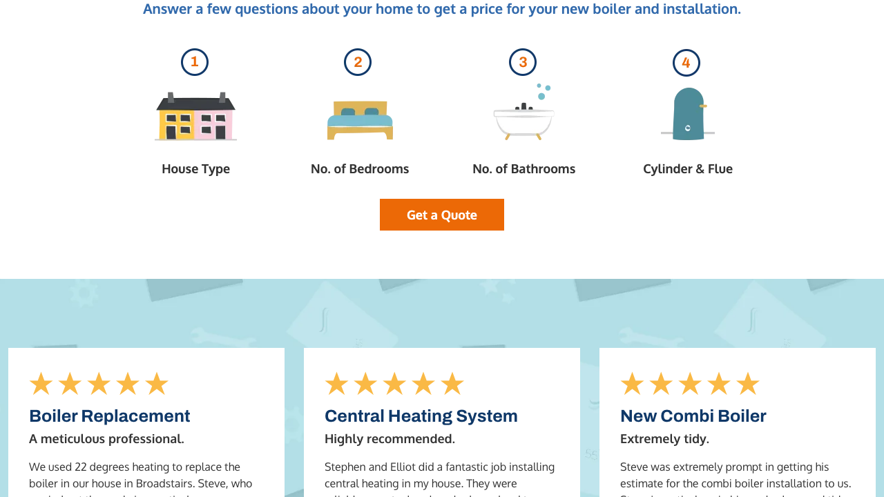 22 DEGREES HEATING LIMITED website preview