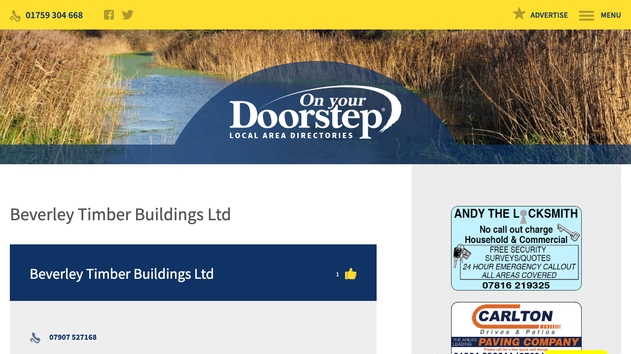 BEVERLEY TIMBER BUILDINGS LTD website preview