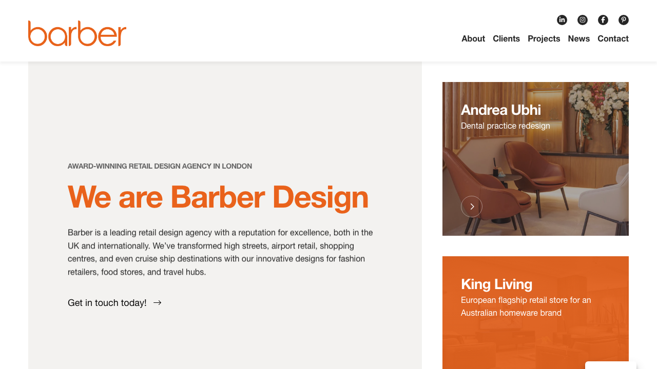 BARBER DESIGN CONSULTANCY LIMITED website preview