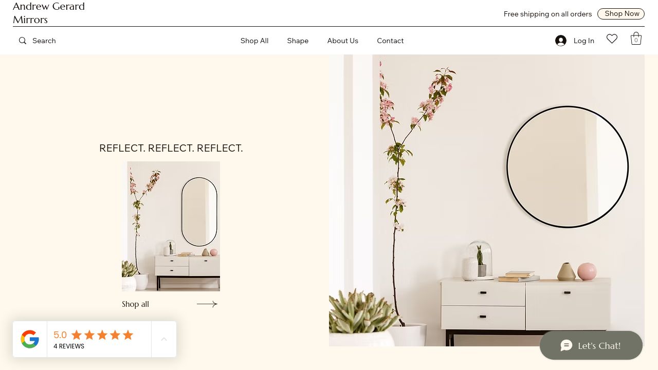 ANDREW GERARD MIRRORS LIMITED website preview