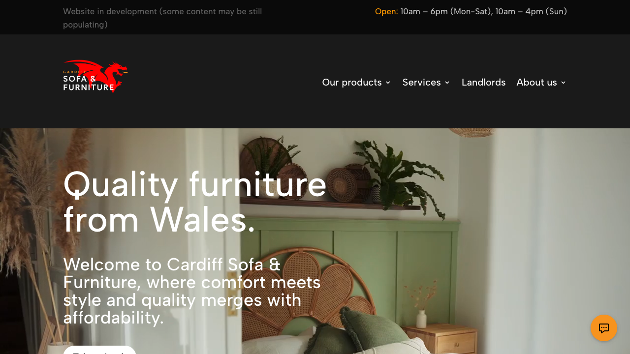 CARDIFFSOFAFURNITURE LTD website preview