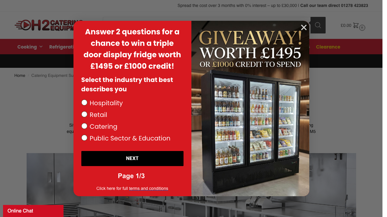 CATERING EQUIPMENT DIRECT LTD website preview