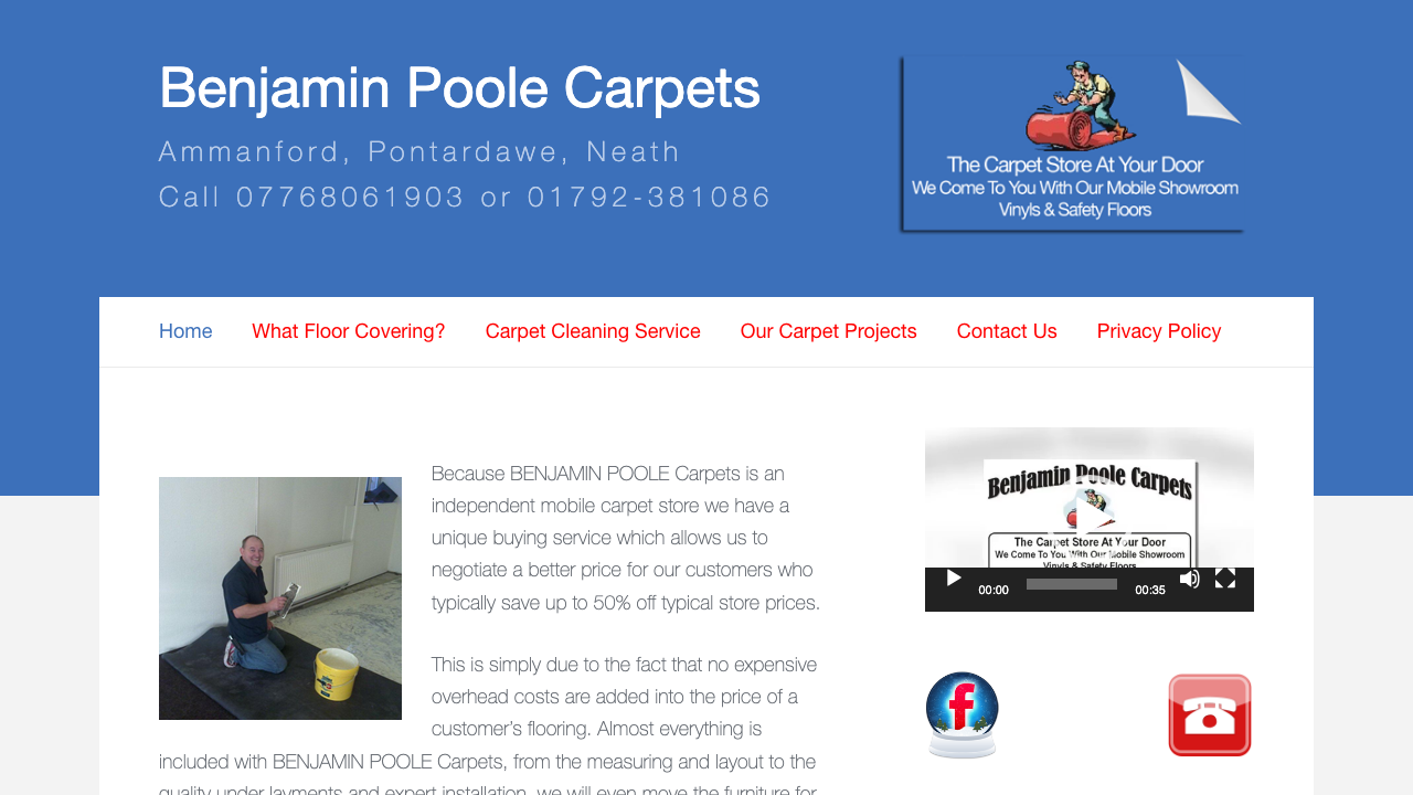 BENJAMIN POOLE CARPETS LTD website preview