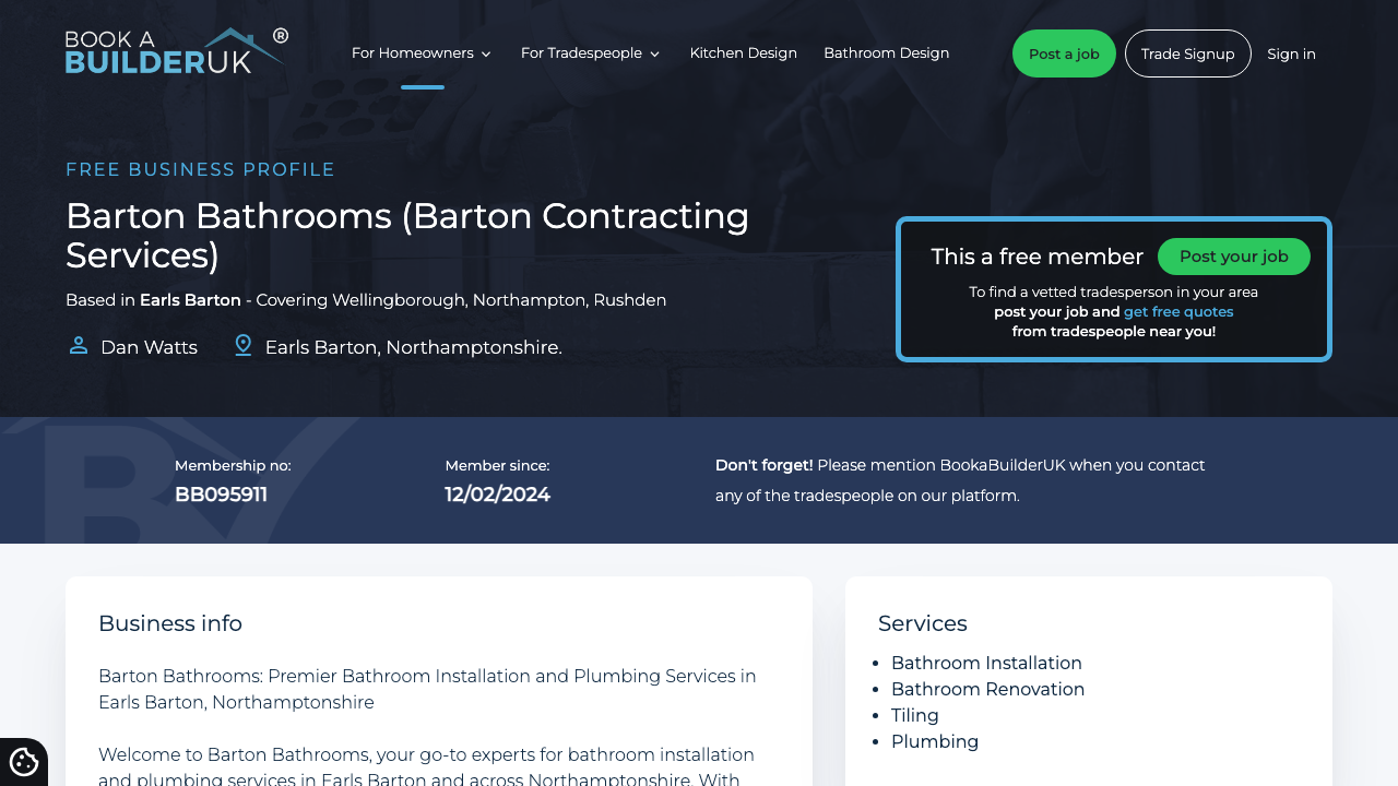 BARTON CONTRACTING SERVICES LTD website preview