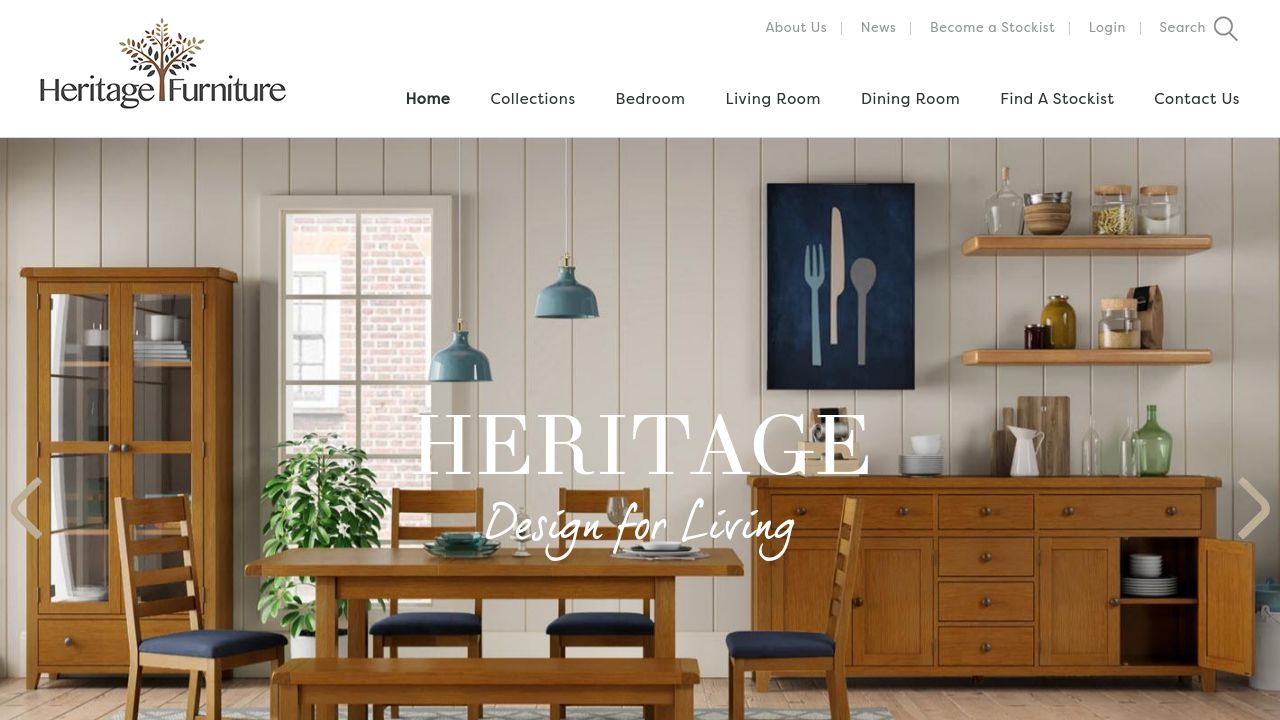 HERITAGE FURNITURE (UK) LIMITED website preview