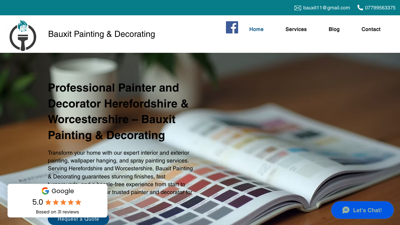 BAUXIT PAINTING & DECORATING LTD website preview