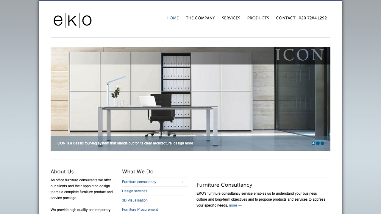 EKO LTD. website preview