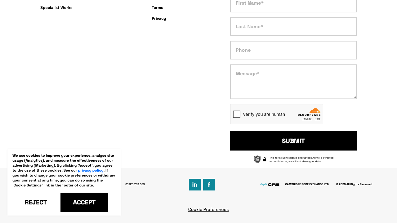1ST TEAM ROOF CONSULTANTS LTD website preview