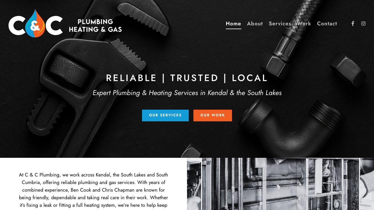 C&C PLUMBING, HEATING AND GAS LIMITED website preview