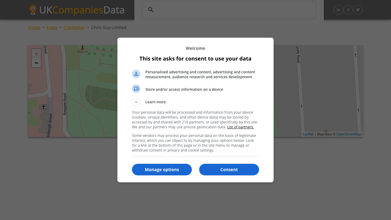 CHRIS GUY LIMITED website preview